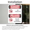 Signmission No Forklifts Bilingual, 7 in W x Rectangle, Vinyl Decal OS-2PACK-DS-D-710-VS-1467 - alternate 5